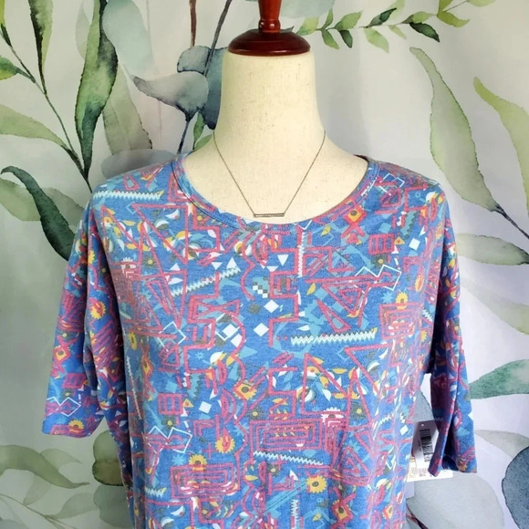 LULAROE | Irma Tunic in Cool Abstract Print sz XS - Picture 2 of 6
